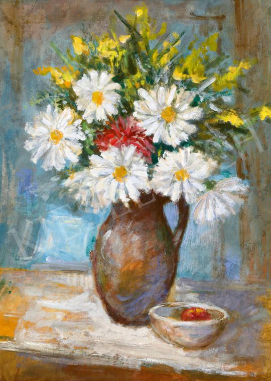  Bortnyik, Sándor - Still Life with Daisies, 1942 | 59th Autumn Auction auction / 153 Lot