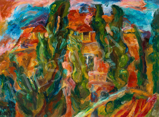  Frank, Frigyes - The Garden of the Red House | 59th Autumn Auction auction / 154 Lot