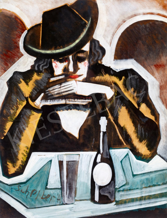  Scheiber, Hugó - Man with a Hat | 59th Autumn Auction auction / 165 Lot