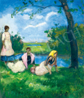  Iványi Grünwald, Béla - In Open Air painting