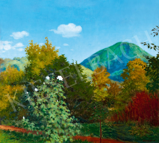  Börtsök, Samu - Nagybánya Landscape with the Kereszt-hegy | 59th Autumn Auction auction / 172 Lot