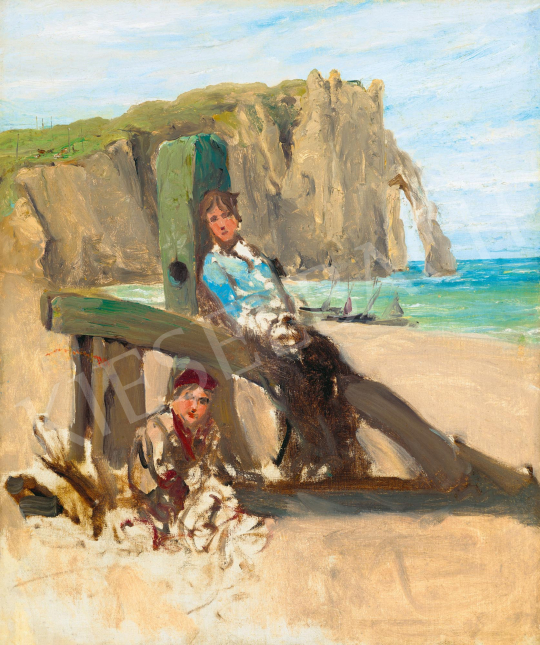 Bruck Lajos - Normandiai tengerpart (Les Falaises d'Etretat) | 59. Őszi Aukció aukció / 180 tétel