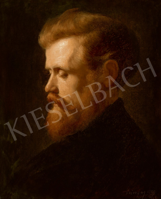 Szinyei Merse Pál - Vörös hajú olvasó férfi, 1867 | 59. Őszi Aukció aukció / 186 tétel
