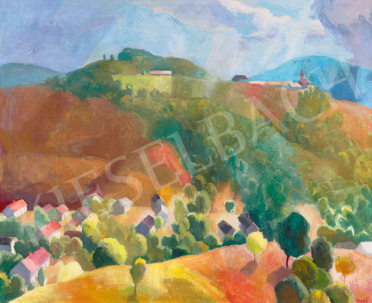  Patkó, Károly - Cserépváralja Landscape (Houses in the Valley), c. 1937 | 59th Autumn Auction auction / 225 Lot