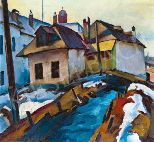  Painter from Nagybánya, c. 1930 - Mill-Stream in Nagybánya | 59th Autumn Auction auction / 30 Lot