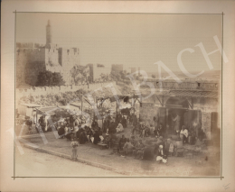  Félix Adrien Bonfils  - Jerusalem Market at Jaffa Gate 