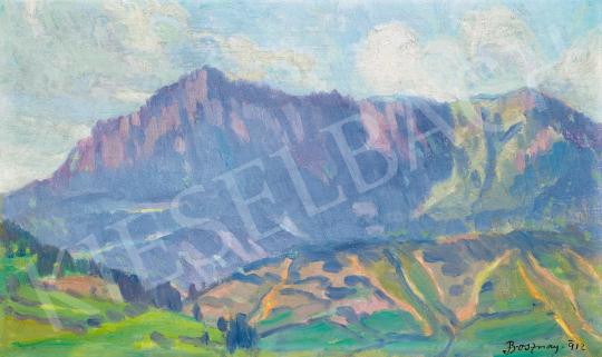 For sale  Bosznay, István - Mountain Landscape (Fenyőháza, Slovakia), 1912 's painting