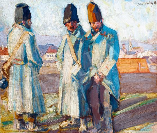  Vaszary, János - Cossack Soldiers, c. 1915 painting