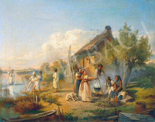 Valentiny, János - Fishermen painting
