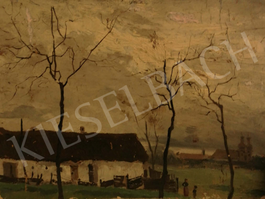 For sale  Unknown Hungarian painter, about 1920 - Autumn Landscape with Trees 's painting