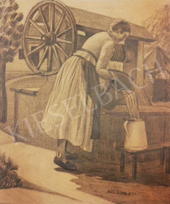 For sale Buti, István - Girl by the Well, 1936 's painting