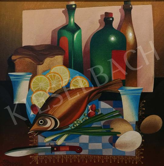  Efendiev, Eldar - Table-Still Life with Fish painting