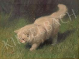 Heyer, Artur, - White Kitty with Ladybug 