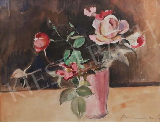  Bornemisza, Géza - Freshly picked red roses painting