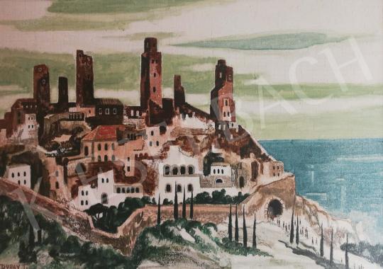  Duray, Tibor - Cityscape with many Towers painting