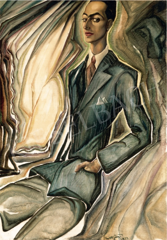  Batthyány, Gyula - Portrait of Jenő Marich, 1933 painting