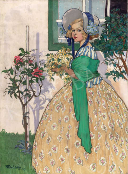  Faragó, Géza - Szidónia Beöthy (Doll), 1909 painting