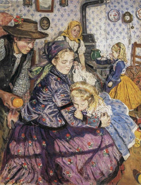  Perlmutter, Izsák - Family, 1910 painting