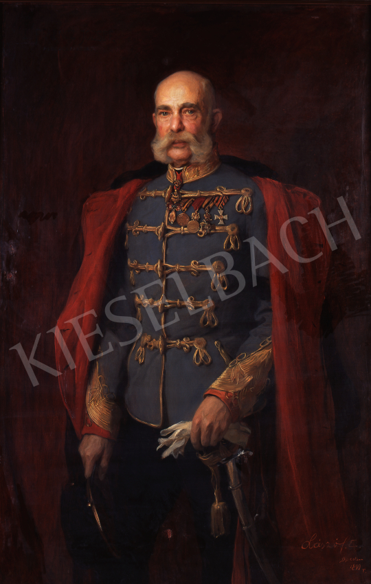  László, Fülöp - Portrait of Franz Joseph I., 1899 painting