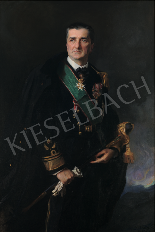  László, Fülöp - Portrait of Miklós Horthy, 1927 painting