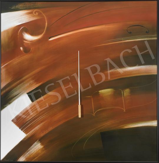 Vinczellér, Imre - Hommage á Sir G. Solti I. painting