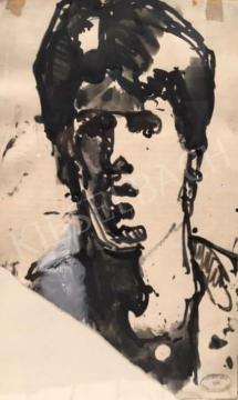 Gruber, Béla - Self-Portrait, 1960 painting