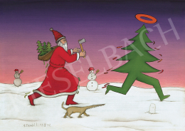  Ef Zámbó, István - Santa Claus pursuing fir tree 