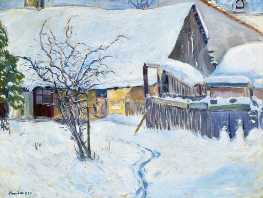 Paál, Albert - Snowy Courtyard, 1924 | 60th Winter Auction auction / 12 Lot