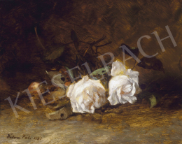 Böhm, Pál - White Roses, 1885 