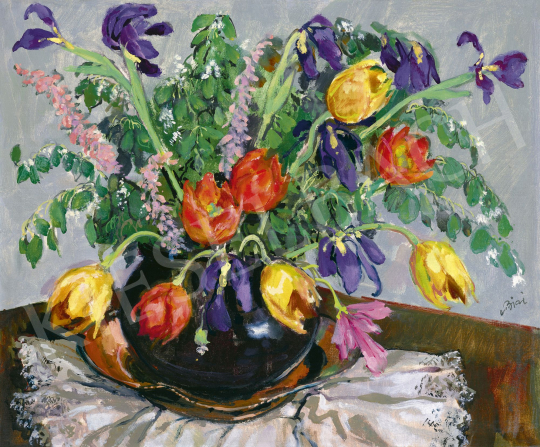 Biai-Föglein, István - Flowers in Vase (Tulips) | 60th Winter Auction auction / 23 Lot