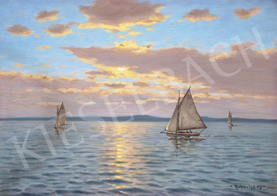 Rubovics, Márk - Balaton Mood (Sailing Boats on Lake Balaton) | 60th Winter Auction auction / 55 Lot