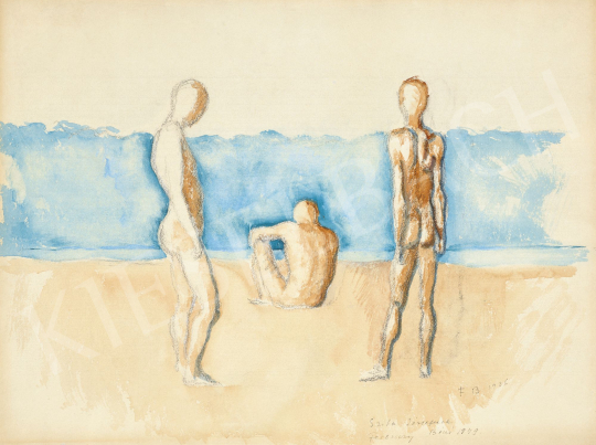  Ferenczy, Béni - On the Beach, 1936 | 60th Winter Auction auction / 97 Lot