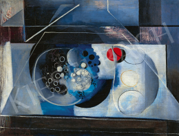 Gadányi, Jenő - Blue-Red Still-Life (Abstract Still-Life, Still-Life with Grapes), 1933 