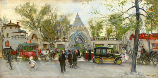  Berkes, Antal - Zoo Entrance in Városliget, 1913 | 60th Winter Auction auction / 104 Lot