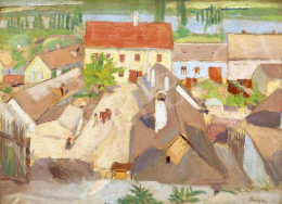 Fényes Adolf - Szentendrei háztetők, 1907 