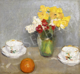 Fényes, Adolf - Still Life with Daffodil and Orange, c. 1907 