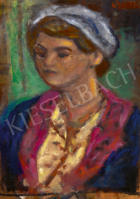  Czóbel, Béla - Girl in Blue Coat | 60th Winter Auction auction / 148 Lot
