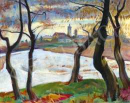 Ziffer, Sándor - Zazar Bank by Nagybánya in Autumn, 1940 