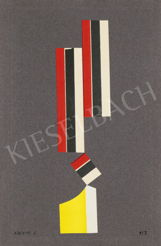  Korniss, Dezső - Balance, 1953 | 60th Winter Auction auction / 166 Lot