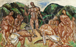  Pór, Bertalan - Sermon on the Mount, c. 1911 