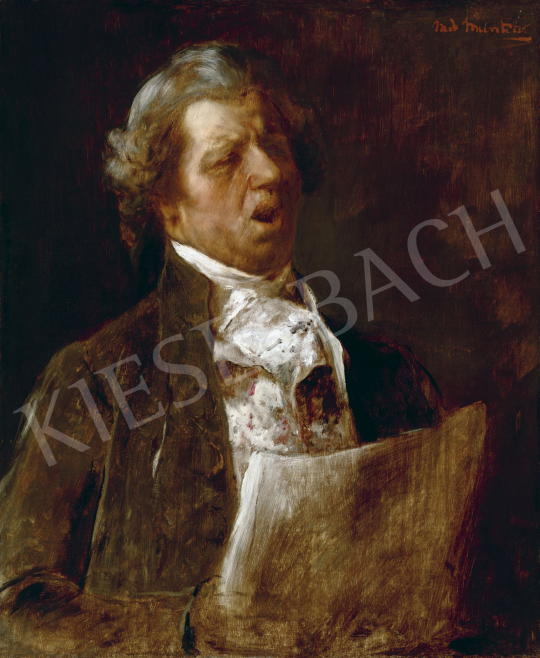  Munkácsy Mihály - Az énekes (Alaktanulmány a Mozart halála című festményhez), 1885–86 | 60. Téli Aukció aukció / 183 tétel