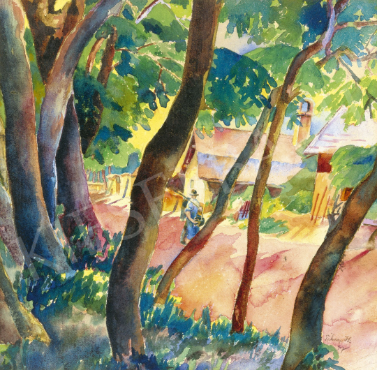 Tihanyi, János Lajos - Sunlit Street, 1927 | 60th Winter Auction auction / 185 Lot