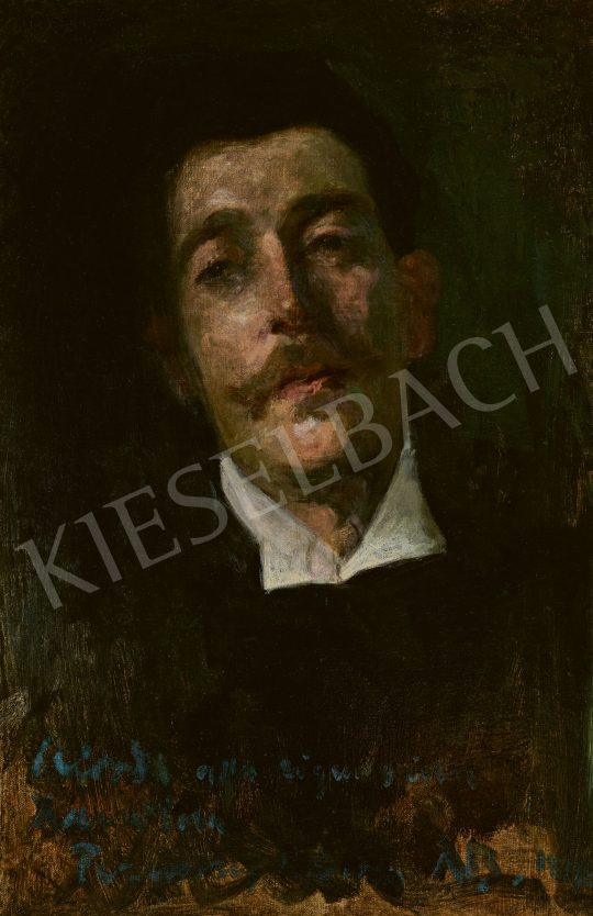  Ferenczy Károly - Herrer Cézár festő portréja, 1899 | 60. Téli Aukció aukció / 190 tétel