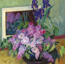 Ziffer, Sándor - Studio Still Life with Lilacs, 1919 