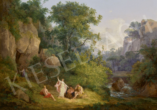 Id. Markó, Károly sr. - Landscape with Bacchus, 1828 | 60th Winter Auction auction / 207 Lot