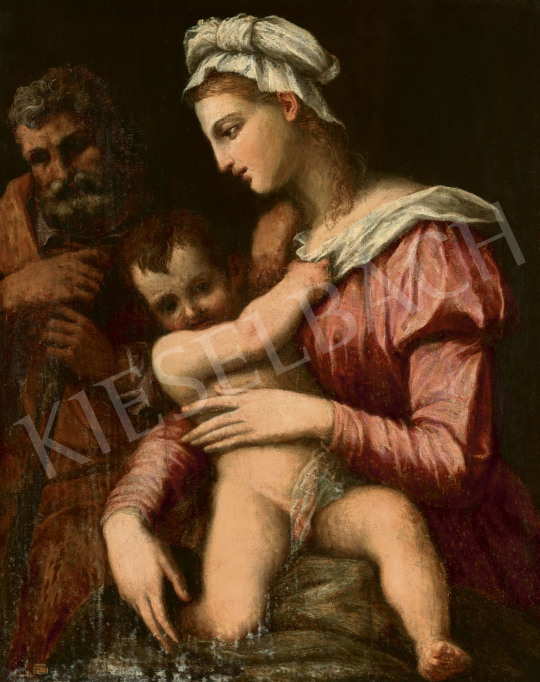  16. századi itáliai festő (Domenico Beccafumi köre) - Madonna a gyermekkel | 60. Téli Aukció aukció / 221 tétel