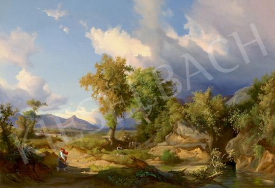 Markó András - Szélfújta felhők festménye