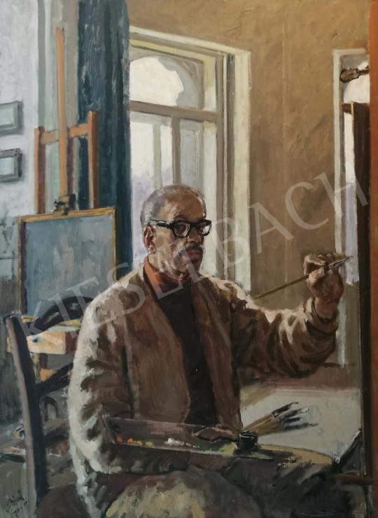 Biai-Föglein, István - Self-Portrait in the Studio painting