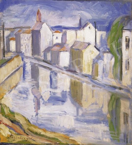 Schönberger, Armand - Town scene with a River | 14th Auction auction / 44 Lot
