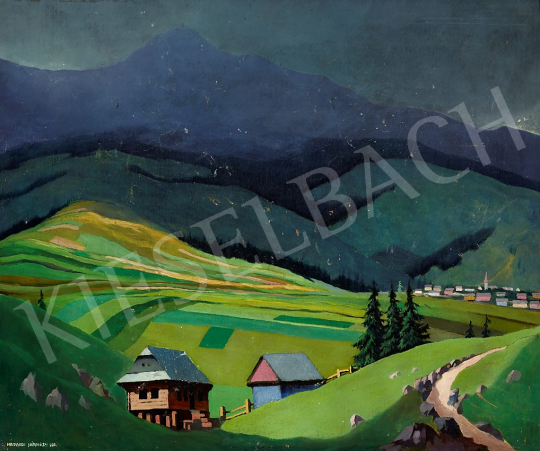  Nádasdi Sárközy, Elemér (Sárközy Elemér) - Királyhegy in Storm, 1931 painting